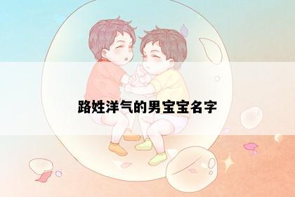 路姓洋气的男宝宝名字