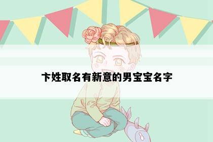 卞姓取名有新意的男宝宝名字